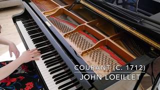 Courant by John Loeillet from Lessons for the harpsichord or spinnet c1712 piano instrumental [upl. by Lavelle372]