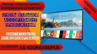 Обзор телевизора LG 43UK6300 SMART TV 4K Покупать или нет Мнение советы [upl. by Aicemak572]