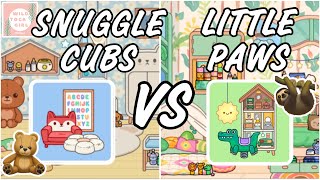 THIS VS THAT 🤩 SNUGGLE CUBS 🧸 LITTLE PAWS 🦥 NURSERY ROOM ✨TOCA BOCA WORLD 🌍 [upl. by Alaaj]