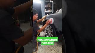 Cara Dry sanding Poles Mobilpolishing compounding bodyrepair mesin dry sandingamplas [upl. by Allsun]