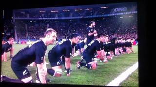 All Blacks Haka vs Australia Rugby world cup 2011 Semi Final [upl. by Cynar]