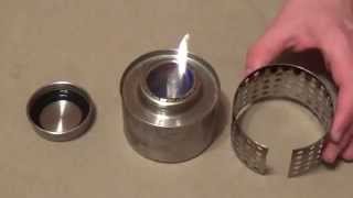 Self Reliance Outfitters Stainless Steel Alcohol Stove Review [upl. by Asoral]