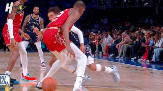 Trae Young went between the legs on Kevin Durant 😅 NBAAllStar [upl. by Mail]