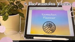 Ramadan Planner  Digital Planner  Free Ramadan Planner  Good Notes  Keynotes [upl. by Nataline]