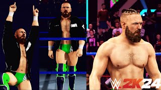 WWE 2K24 Amazing Bryan Danielson Daniel Bryan Creation with Updated Hair and Entrance with Theme [upl. by Farah]