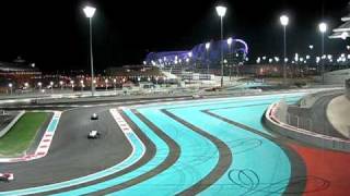 Jenson Button Formula 1 World Champion at Abu Dhabi Circuit doing doughnuts [upl. by Rudman]