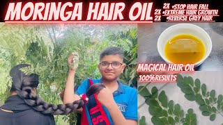 Moringa hair oil for extreme hair growth  herbal hair oil ​⁠Zonnilifestyle [upl. by Wendall386]