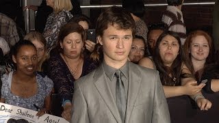 Ansel Elgort DIVERGENT World Premiere Arrivals Carrie Divergent [upl. by Soluk504]