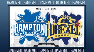 Drexel Mens Basketball vs Hampton Full Game Melt 1124 [upl. by Shel99]