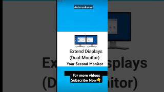 Extend Display  Second Monitors  Duplicate Screen  Second Screen  Extend Screen aiarunkumar [upl. by Yecnuahc]