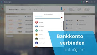 Bankkonto mit autoiXpert verbinden  KFZGutachten Software [upl. by Karwan]