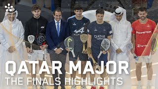 Qatar Ooredoo Major Premier Padel Highlights final men [upl. by Dnumde285]