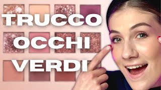 OCCHI VERDI ECCO COME TRUCCARLI  TRUCCO FACILISSIMO [upl. by Trudnak]