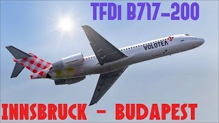 FSXHUN TFDi B717 200 from Innsbruck to Budapest on IVAO [upl. by Doherty116]