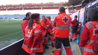 Operativo Sanitario de Cruz Roja en el Estadio El Sadar [upl. by Garap869]