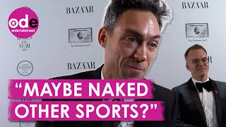 Rivals Star Alex Hassell Shares Whether He’ll be Playing Naked Tennis [upl. by Eimar1]