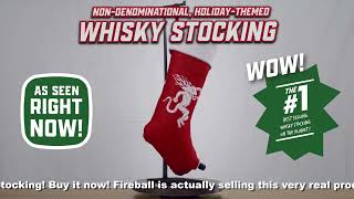 Fireball Whisky Introduces The NonDenominational Holiday Themed Whisky Stocking w Hannah Stocking [upl. by Irina]