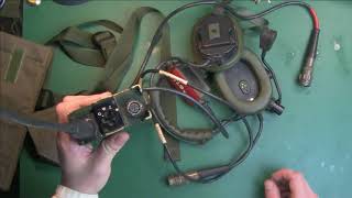 PRC349 RT349 Clansman VHF personal battle radio ex British Army green radio [upl. by Aniale]