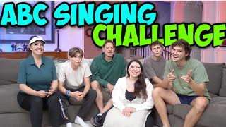 ALPHABET SINGING CHALLENGE 🎤✨ SharpeFamilySingers [upl. by Kelam]