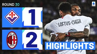 FIORENTINAMILAN 12  HIGHLIGHTS  Leao Drives Milan To Win With Goal amp Assist  Serie A 202324 [upl. by Conal]