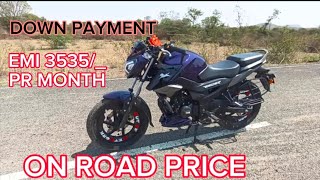 Tvs Raider 125cc price  Down payment On Road Price  Emi Pr Month  blue colour [upl. by Sib62]