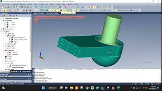 Spherical joint setup in Femap with RBE2 elements and Normal Modes Analysis [upl. by Furgeson]