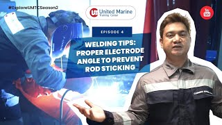 Welding Tips Proper Electrode Angle to Prevent Rod Sticking [upl. by Jew]