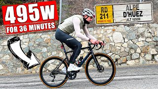 How long can I ride at Lance Armstrongs Alp DHuez RECORD BREAKING pace [upl. by Ahsiek]