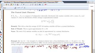 Lesson 11a Normal Appoximations and Distributions Derived from Normal Random Variables [upl. by Biancha]