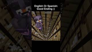 English or Spanish shorts minecraft [upl. by Lehrer]