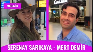 Serenay Sarıkaya ve Mert Demir Çıktıkları Tatil Dönüşü Havalimanında Görüntülendi AŞK [upl. by Adihaj]