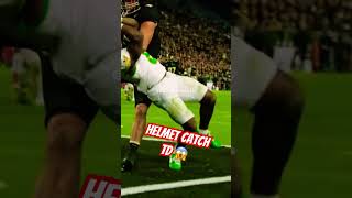 🦆 😱 Helmet Catch TD 🏈 collegefootball highlights oregonducks touchdown football [upl. by Yra18]