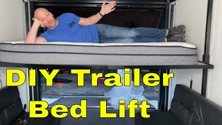 RV Toy Hauler bed lift DIY happijack alternative [upl. by Hekker895]