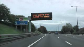 Driving On The M6 Motorway From J16 Crewe To J15 StokeonTrent Staffordshire UK 16th April 2012 [upl. by Hehre]