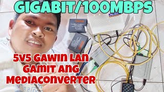 5v5 Gawin Modem Lan Gamit Ang Mediaconverter [upl. by Ylatan]