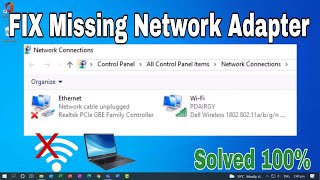 Windows Could Not Find a Driver For Your Network Adapter  WiFi Adapter Missing Problem Windows [upl. by Aro]