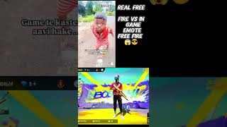 Real Free Fire Emote 😌 Vs In Game 🎯 Emote FREE fire 😱😱 shots RaiStar TotalGaming093 [upl. by Artek]