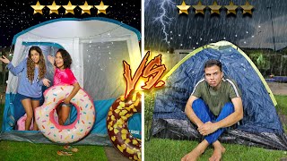 ACAMPAMENTO 5 ESTRELAS VS 1 ESTRELA  MUITO ÉPICO [upl. by Camm]