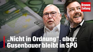 Gusenbauer bleibt in SPÖ  kronetv NEWS [upl. by Furnary778]