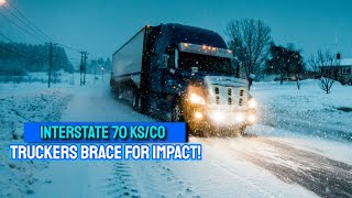 TRUCKERS BEWARE Colorado and Kansas Hit with MASSIVE Snow Storm [upl. by Aikemot413]