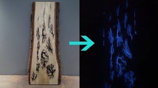 Lichtenberg Wood Burning Bright Blue Epoxy [upl. by Agathe]