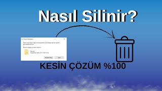 Bu Klasör Başka Bir Programda Açık Olduğundan Silinemiyor Hatası  Windows Kesin Çözüm 100 Güncel [upl. by Uis]