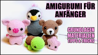 Amigurumi für Einsteiger  Häkeln für Anfänger  Grundkurs  Basics [upl. by Ennylhsa]