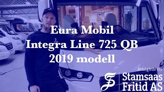 Hvordan bruke bobil Eura Mobil Integra Line 725 QB 2019 modell [upl. by Ahsinnod]