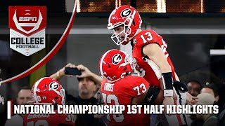 National Championship TCU Horned Frogs vs Georgia Bulldogs  First Half Highlights [upl. by Suivatna]