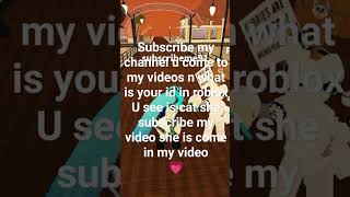 what is your Roblox id subscribemychannel [upl. by Yeargain]