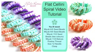 Flat Cellini Spiral Video Tutorial [upl. by Airdnalahs689]