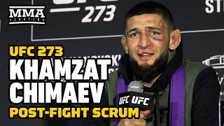 Khamzat Chimaev Reveals Mistakes He Made Against Gilbert Burns  UFC 273  MMA Fighting [upl. by Isia]