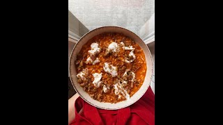 RISOTTO al POMODORO con BURRATA e CRUMBLE di ACCIUGHEtutto un altro sapore😍 [upl. by Lesna]