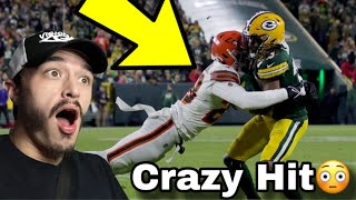 NFL CRAZIEST HITS reaction [upl. by Rubina]